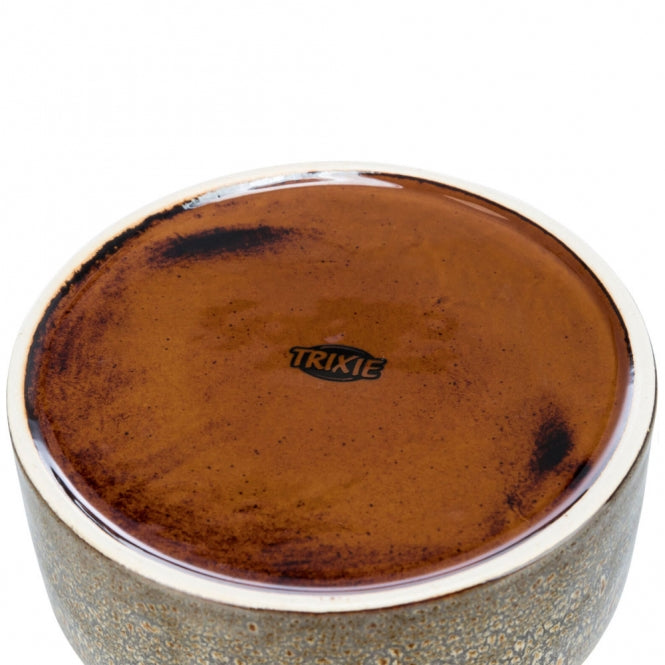 Trixie Keramiknapf mit Musterung - braun