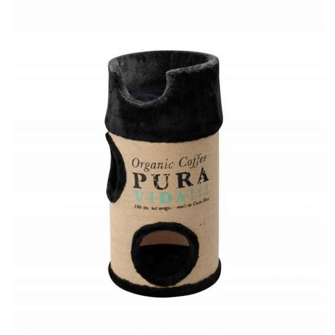 D&D Kratztonne Cat-Dome PURA VIDA – Schwarz