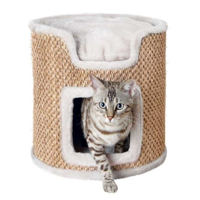 Trixie Cat Tower Ria – Kratzbaum, Höhle & Kuschelbett in einem