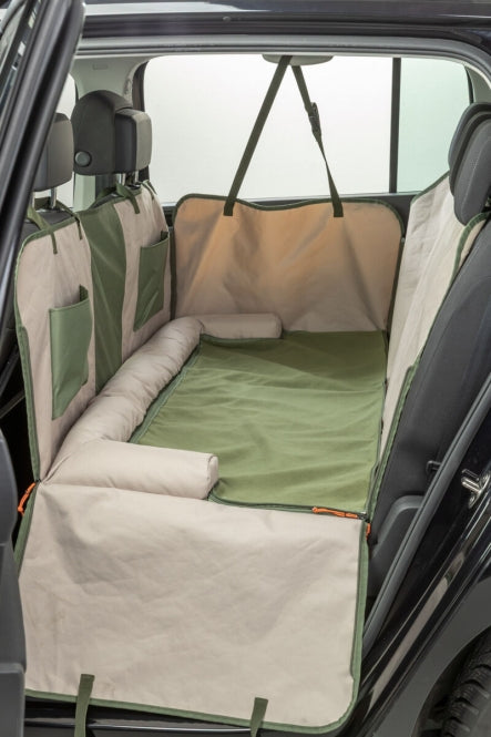 Trixie Auto-Schondecke wendbar – Olivgrün/Beige