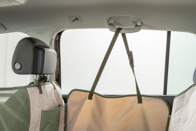 Trixie Auto-Schondecke wendbar – Olivgrün/Beige